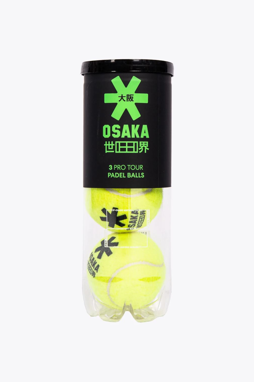 Osaka Pro Tour Padel Balls (tube with 3 pcs)