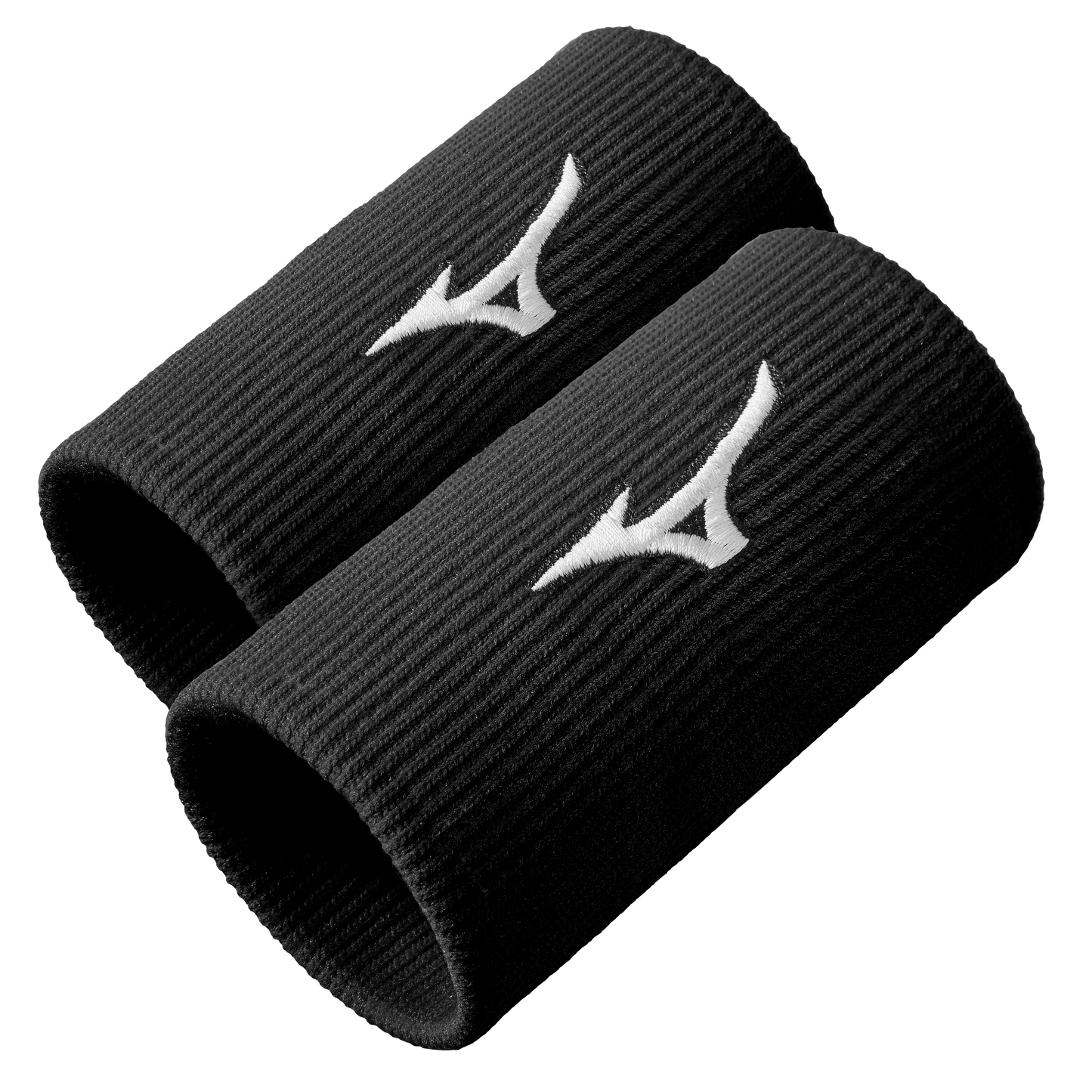 Mizuno Wristband Long (2er-Pack, Schwarz)