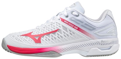 Mizuno Exceed Tour 4 AC Women Padel Shoes (White/Red)