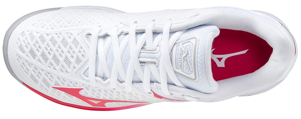 Mizuno Exceed Tour 4 AC Women Padel Shoes (White/Red)