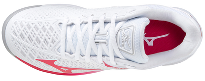 Mizuno Exceed Tour 4 AC Women Padel Shoes (White/Red)