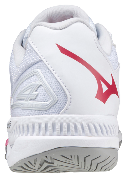 Mizuno Exceed Tour 4 AC Women Padel Shoes (White/Red)