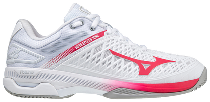 Mizuno Exceed Tour 4 AC Women Padel Shoes (White/Red)