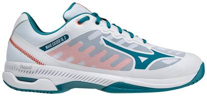 Mizuno Wave Exceed SL 2 (AC) Padel Shoes (White/Harborblue/Firecracker)