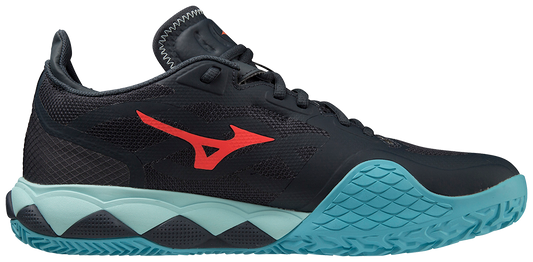 Mizuno Wave Enforce Tour CC Padel Shoes (Collegiate Blue/Soleil/Tanager Turquoise)