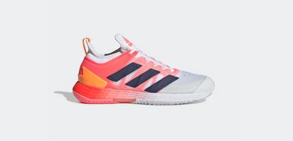 Adidas Adizero Übersonic 4 (Damen, Weiß/Koralle) Padelschuhe