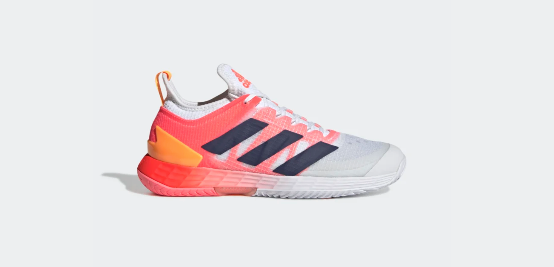 Adidas Adizero Übersonic 4 (Womens, White/Coral) Padel Shoes