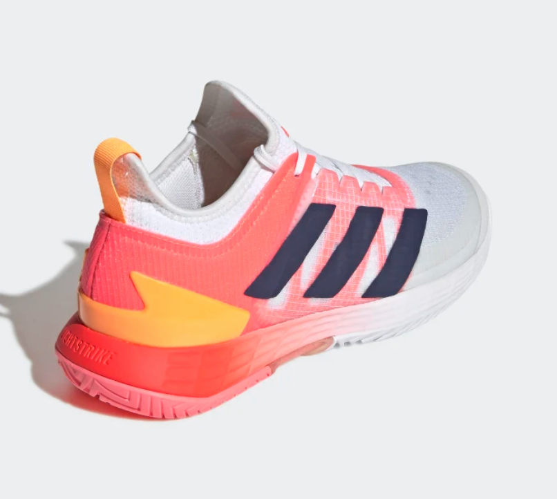 Adidas Adizero Übersonic 4 (Damen, Weiß/Koralle) Padelschuhe