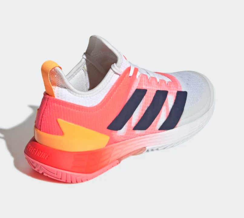 Adidas Adizero Übersonic 4 (Womens, White/Coral) Padel Shoes
