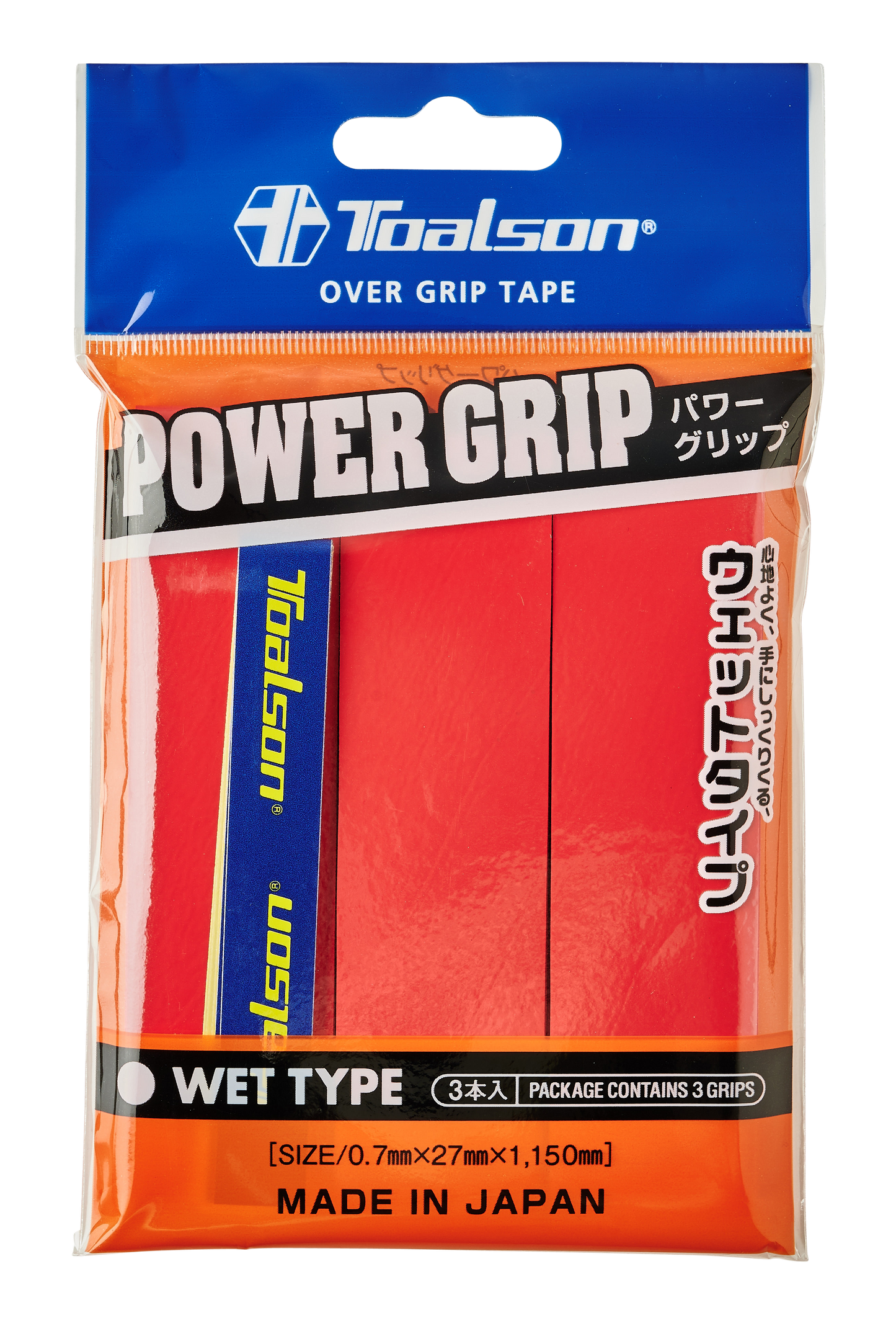 Toalson Power Grip 3er-Pack (Rot)