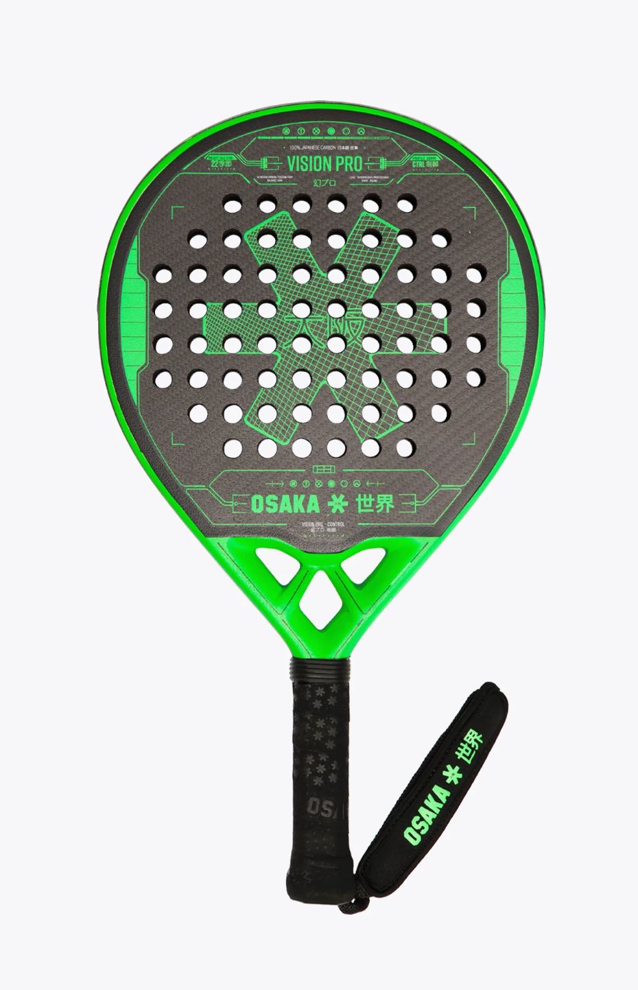 Osaka Vision Pro Control 2022 Padelschläger (Iconic Black)