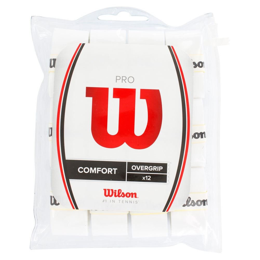 Wilson Pro Overgrip (White, 12-pack)