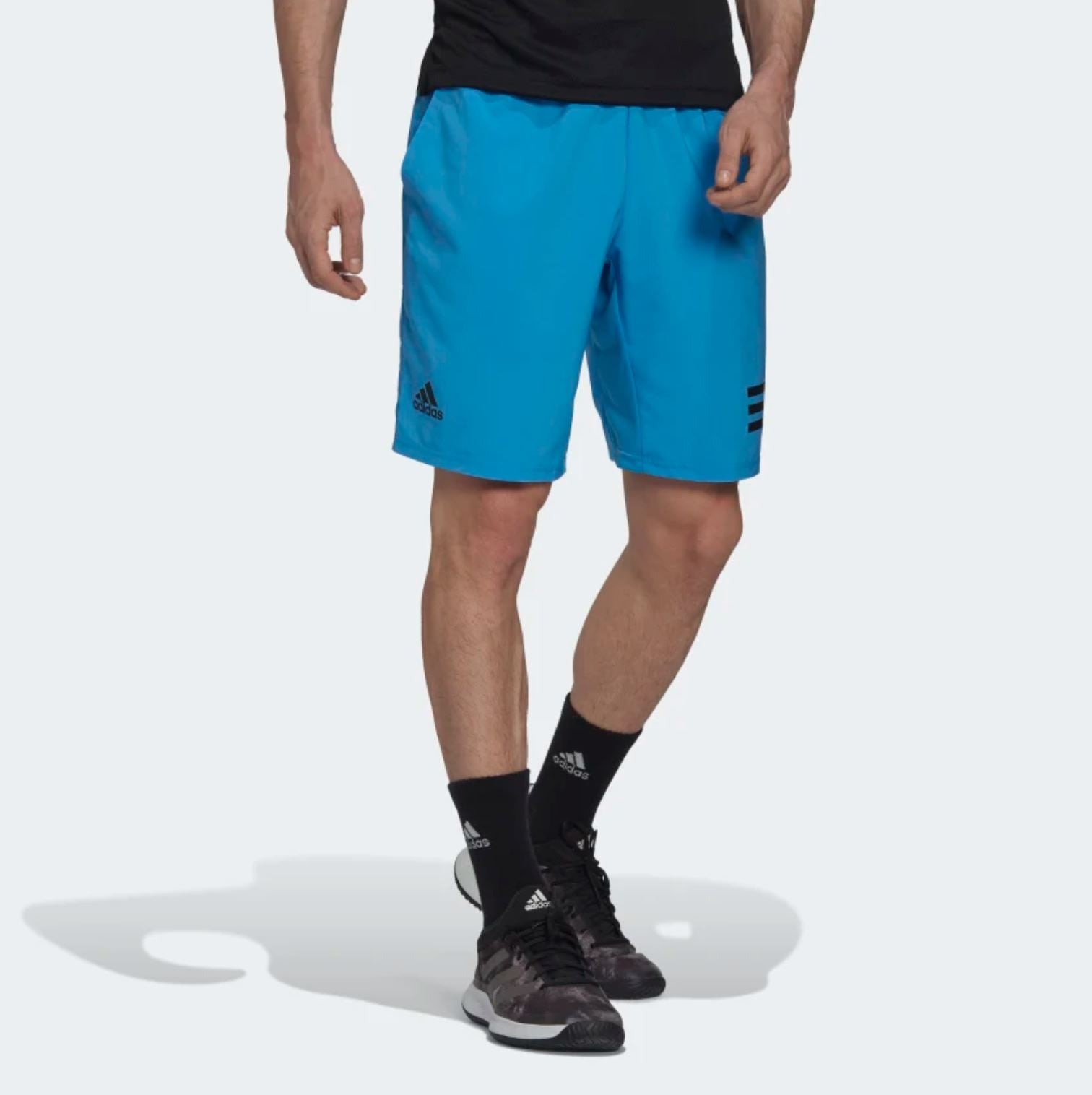 Adidas Club 3-Stripe Shorts (Blue)