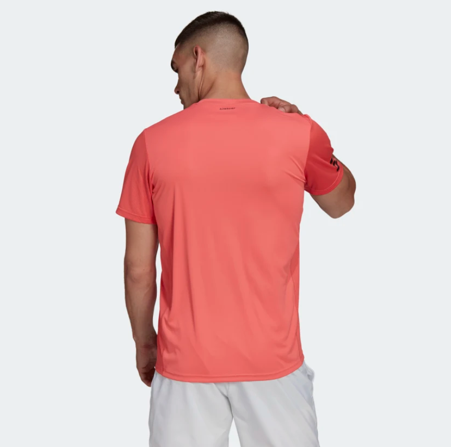 Adidas Club 3-Streifen-T-Shirt (Pink)