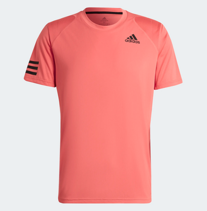 Adidas Club 3-Streifen-T-Shirt (Pink)