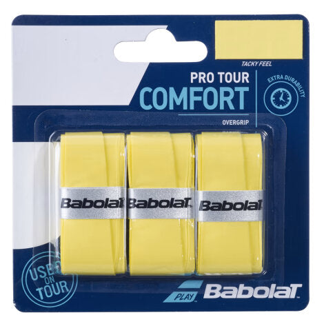 Babolat Pro Tour Overgrip 3er-Pack (Gelb)