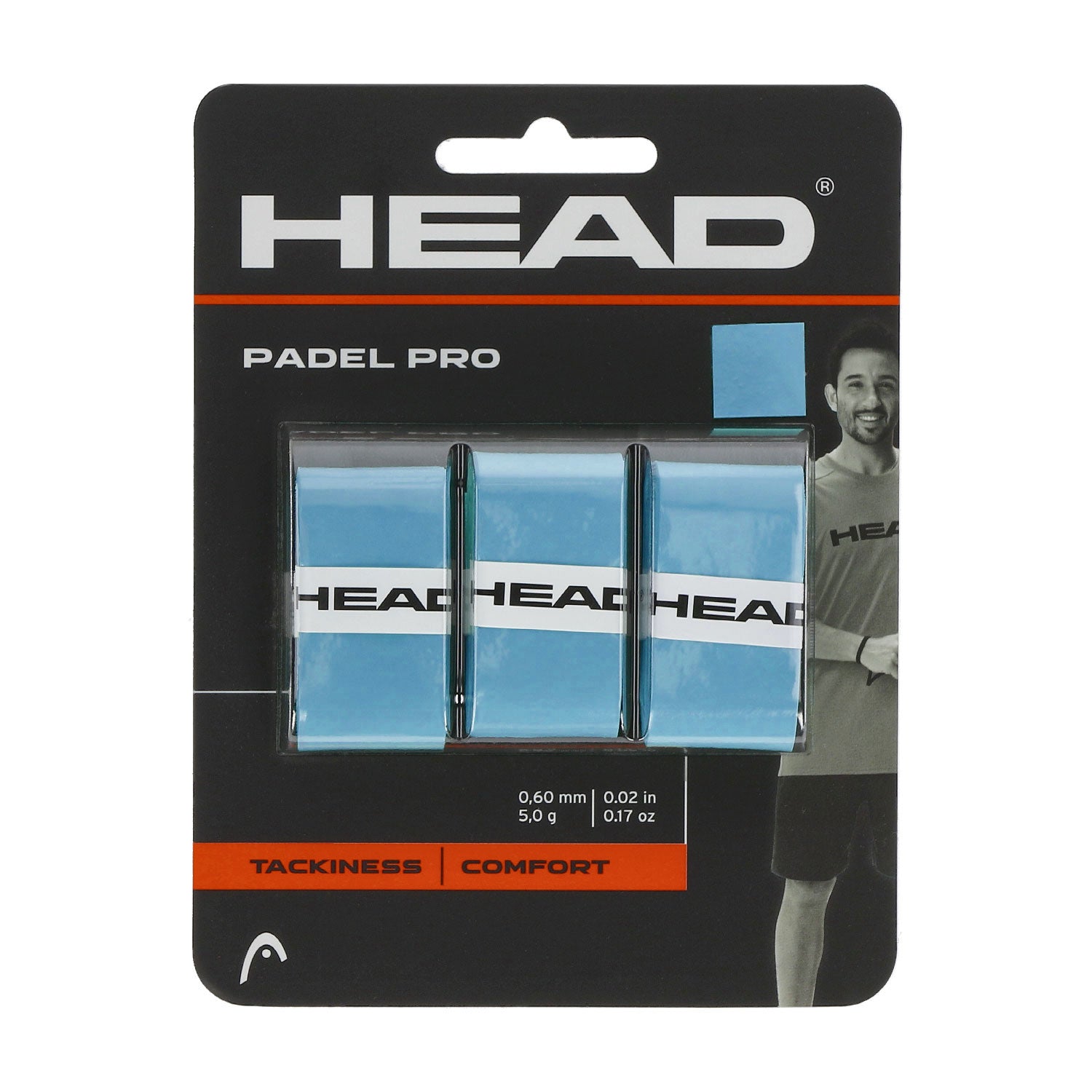 Head Padel Pro Overgrip (3-Pack, Blue)