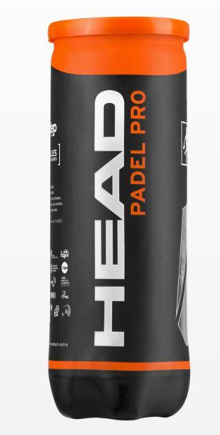 Head Padel Pro Padel balls (tube with 3 pcs)