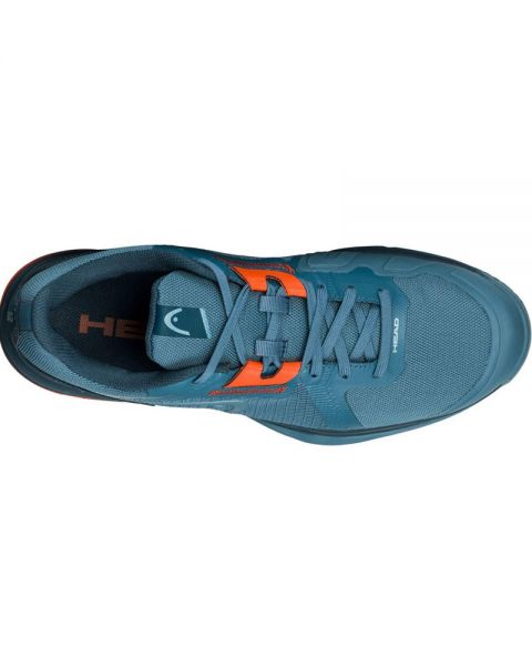 Head Sprint Team 3.5 Padel Shoes (Bluestone/Orange)