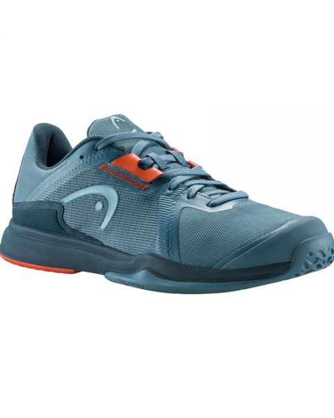 Head Sprint Team 3.5 Padel Shoes (Bluestone/Orange)