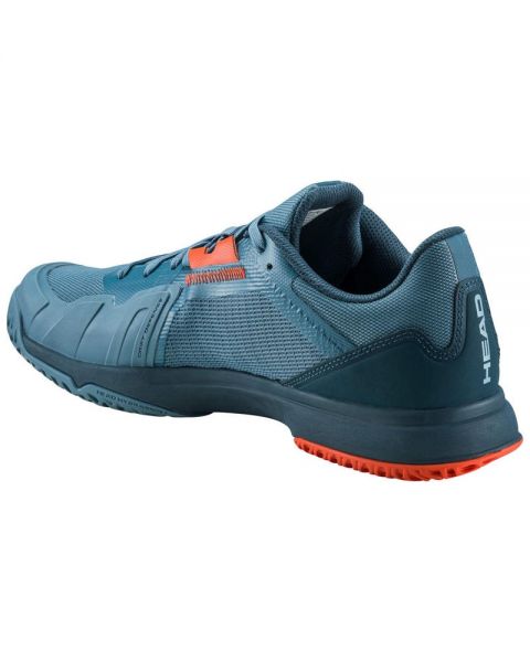 Head Sprint Team 3.5 Padel Shoes (Bluestone/Orange)