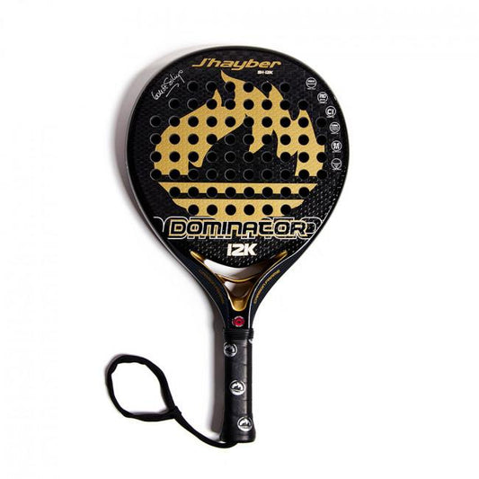 J'hayber Dominator 12K (Black/Gold) Padel Racket