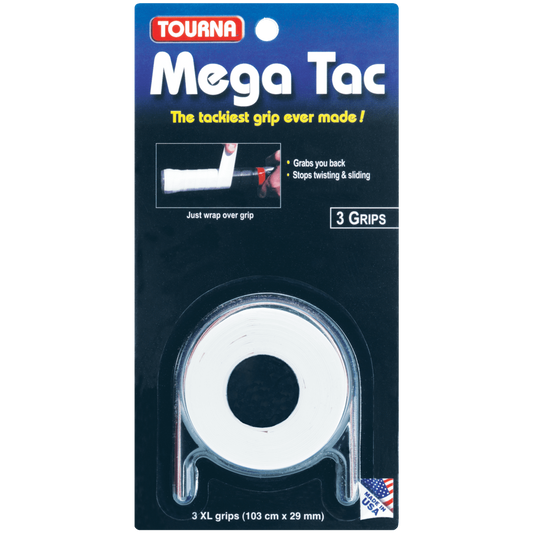 Tourna Mega Tac Weiß 3er-Pack Overgrip