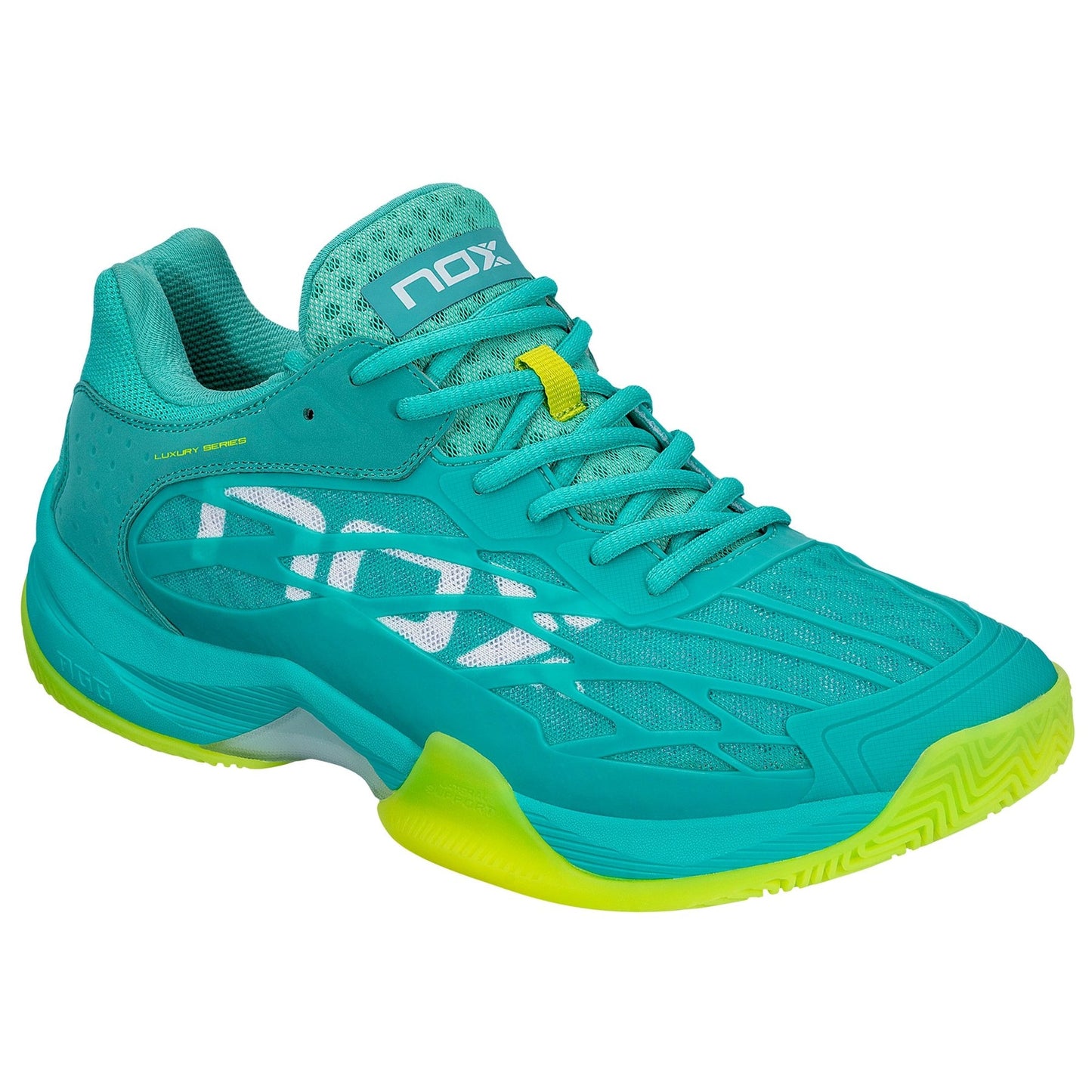 Nox AT10 Luxury Padel Shoes (Turquoise/Lime)