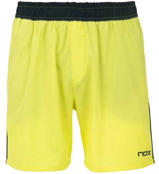 Nox Men's Shorts (Lime yellow with navy logo)