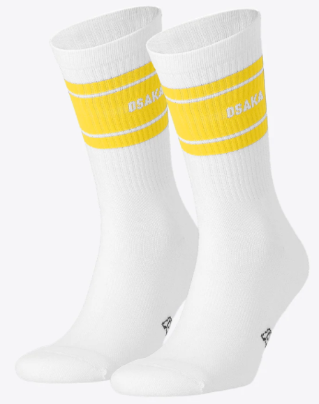 Osaka Socks 2-pack (White/Yellow)