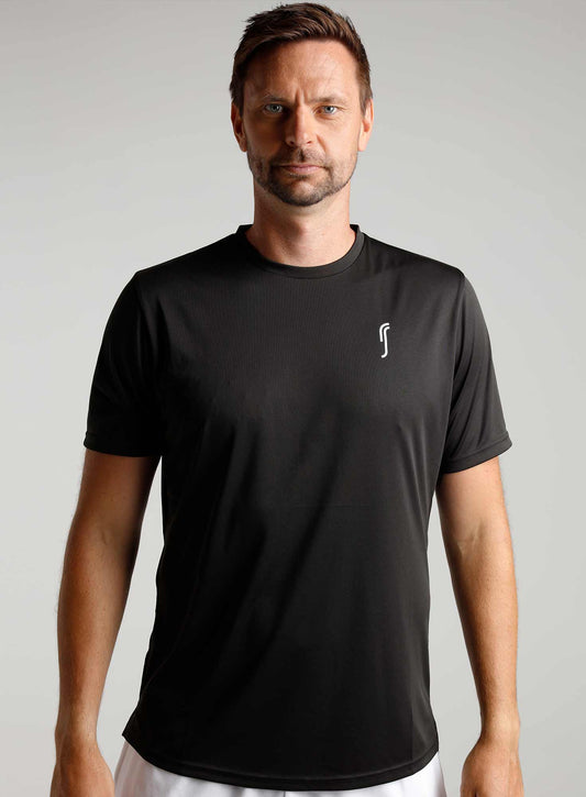 RS Padel Men's Performance Tee (Black)