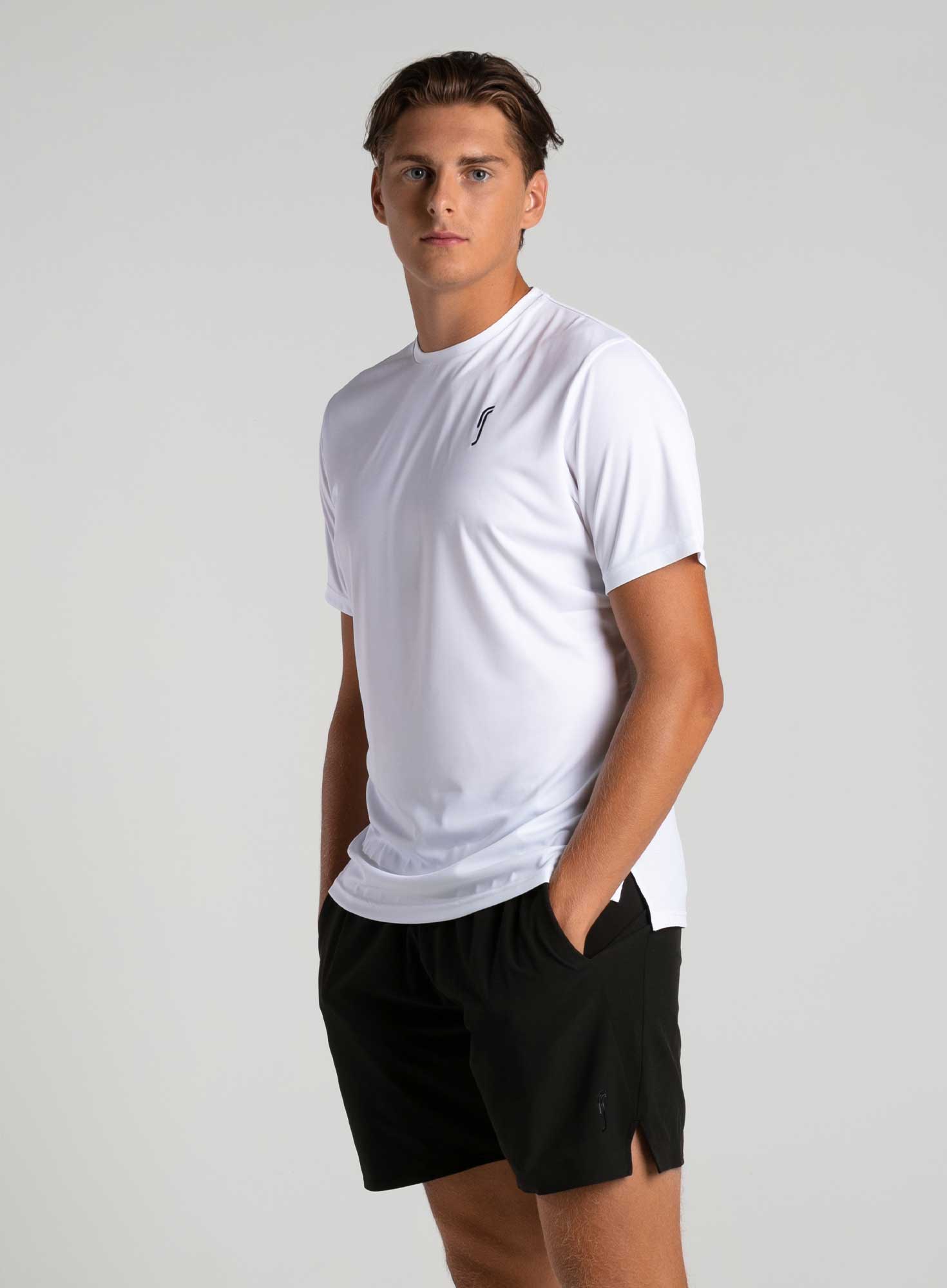 RS Padel Performance-T-Shirt für Herren (weiß)