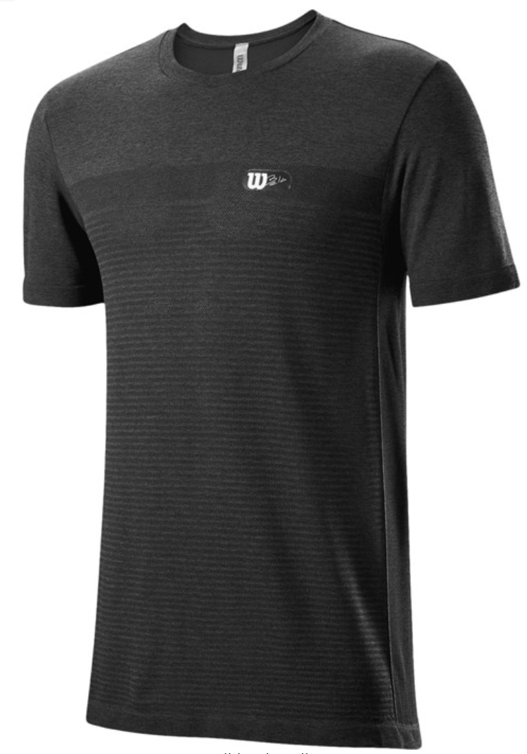 Wilson Bela Crew T-Shirt (Black) — Mypadellife.com