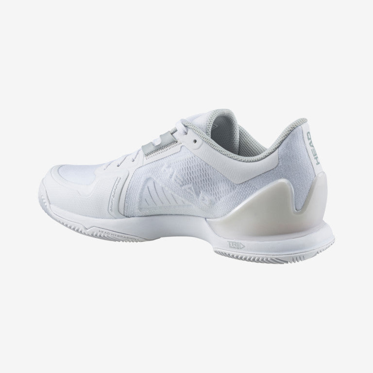 Head Sprint Pro 3.5 Clay Women Padel Shoes (White/Iridescent)