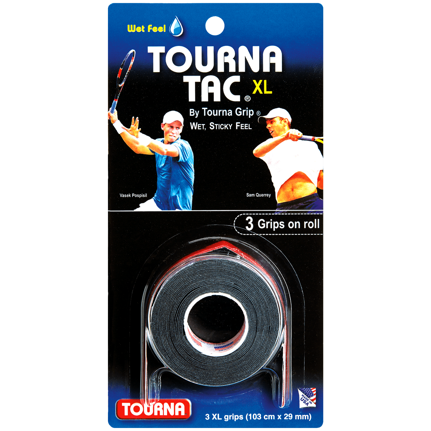 Tourna Tac XL Schwarz 3er-Pack Overgrip