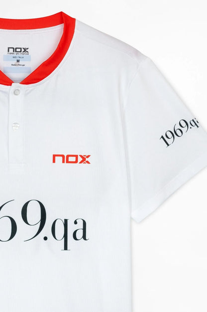 Nox Agustin Tapia Official Padel T-Shirt 2022/23 (White)