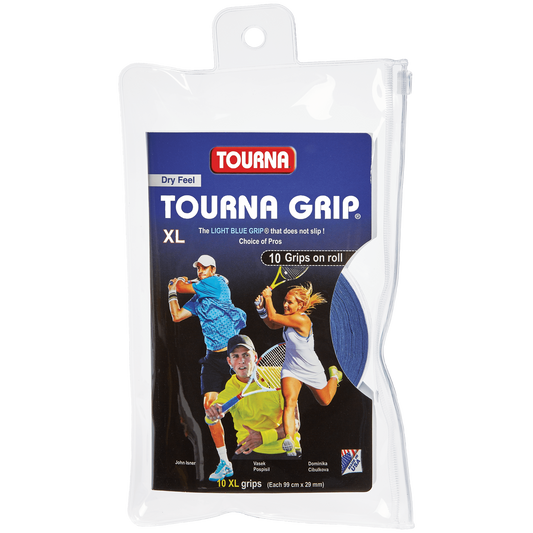 Tourna Grip XL Dry Feel Blau 10er-Pack Overgrip