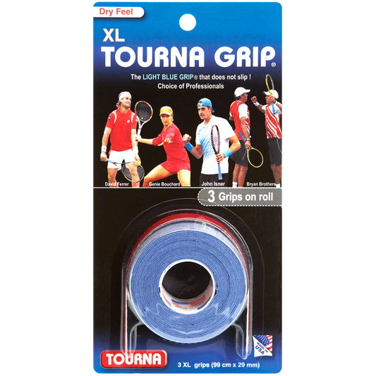 Tourna Grip XL Dry Feel Blau 3er-Pack Overgrip